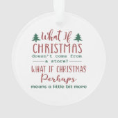 Wat als Kerstmis - Grafieke Citaat Ronde Kerstmis Ornament (achterkant)