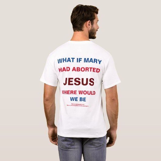 Wat als Mary de T-Shirt van Jezus Mannen had verra (Achterkant volledig)