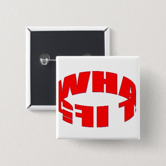 Wat als vierkante button 5,1 cm (Voorkant /achterkant)