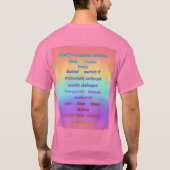 Wat als we onszelf voorstelden... Diversiteit T-shirt (Achterkant)
