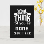 Wat anderen van u als geen zaken beschouwen kaart (Gele Bloem)