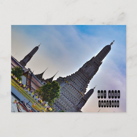 Wat Arun in Bangkok Thailand Briefkaart (Voorkant)
