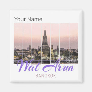 Wat Arun Temple Bangkok Thailand Sunset Souvenir Magneet