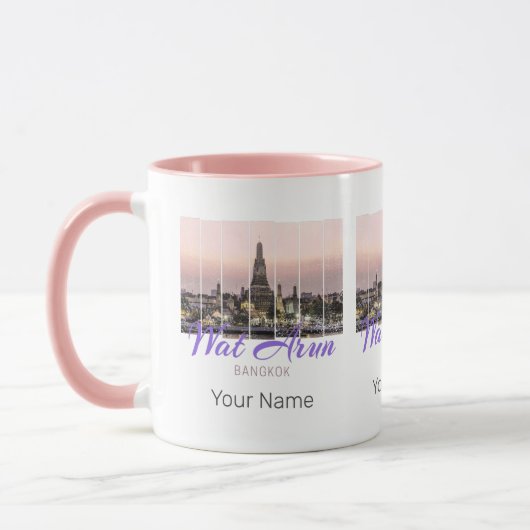 Wat Arun Temple Bangkok Thailand Sunset Souvenir Mok (Links)
