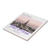 Wat Arun Temple Bangkok Thailand Sunset Souvenir Tegeltje (Zijkant)