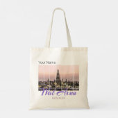 Wat Arun Temple Bangkok Thailand Sunset Souvenir Tote Bag (Achterkant)