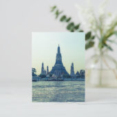 Wat Arun temple met de Thaise Bangkok Briefkaart (Staand voorkant)