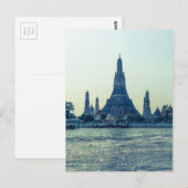 Wat Arun temple met de Thaise Bangkok Briefkaart (Voorkant / Achterkant)
