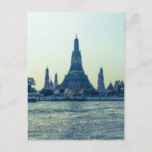 Wat Arun temple met de Thaise Bangkok Briefkaart