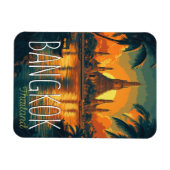 Wat Arun Temple Retro Reizen naar Bangkok Magneet (Horizontaal)