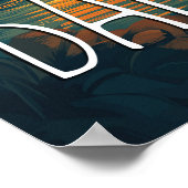 Wat Arun Temple Retro Reizen naar Bangkok Poster (Hoek)