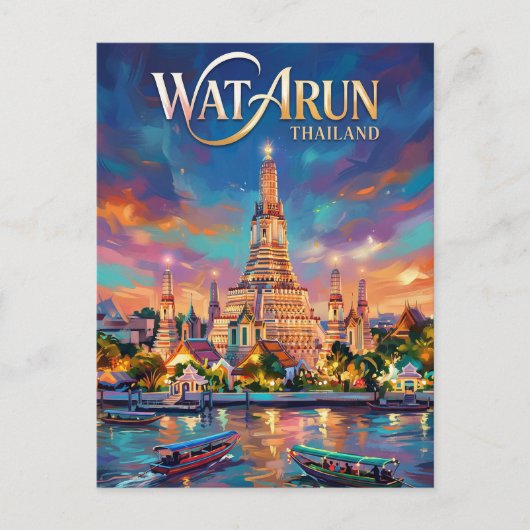 Wat Arun Thailand Briefkaart (Voorkant)