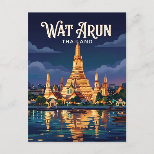 Wat Arun Thailand Briefkaart (Voorkant)