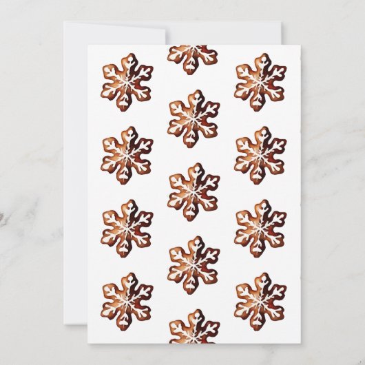 Wat bakt peperkoek Kerstmis geslacht onthullen Kaart (Achterkant)