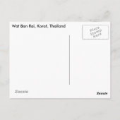 Wat Ban Rai, Korat, Thailand Briefkaart (Achterkant)