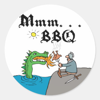Wat? . . BBQ Ronde Sticker