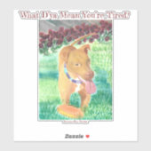 Wat bedoel je, je bent moe? Sticker (Vel)