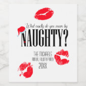 Wat bedoel je precies met ondeugend wijn etiket (Enkel label)