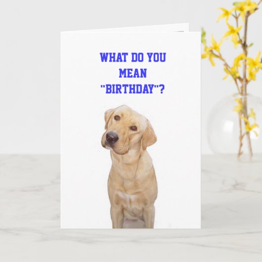 Wat bedoelt u " verjaardag"? kaart (Gele Bloem)