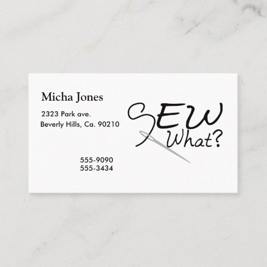 Wat bekijken visitekaartje (Voorkant)