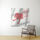 Wat belangrijk is, is het binnenkant van het tapij wandkleed (In situ)