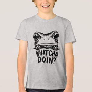 Wat ben je aan het doen Kikker Tri-Blend Shirt