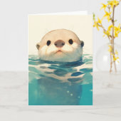 Wat ben je aan het doen Otter? Kaart (Gele Bloem)