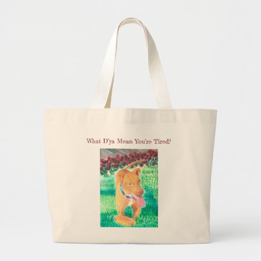 Wat betekent D'ya dat je bent gebonden? Grote Tote Bag (Voorkant)