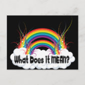 WAT BETEKENT HET? DUBBELE RAINBOW BRIEFKAART (Voorkant)
