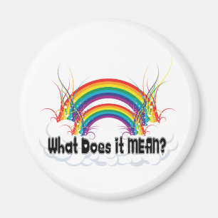 WAT BETEKENT HET? DUBBELE RAINBOW MAGNEET