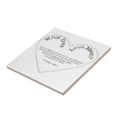 Wat betekent liefde - Franse frj-Tegel Tegeltje (Zijkant)