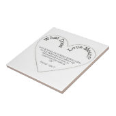 Wat betekent liefde - mama en papa Tegel Tegeltje (Zijkant)