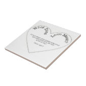 Wat betekent liefde - Puppy Love Tegel Tegeltje (Zijkant)