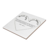 Wat betekent liefde - zeg Jouw naam Tegel Tegeltje (Zijkant)