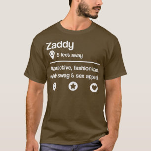 Wat betekent Zaddy een definitie van funny Dating  T-shirt