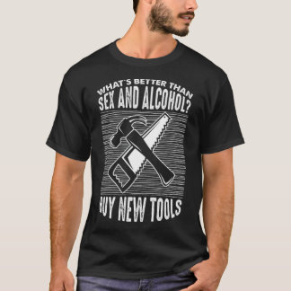 Wat beter is dan Se en Alcohol Koop nieuwe donut p T-shirt