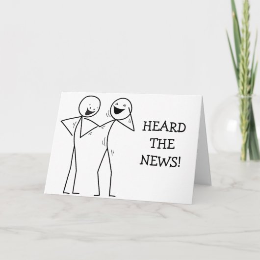 "WAT BETREFT HET HOORZITTEN VAN NIEUWS DAT U **40* KAART (Voorkant)