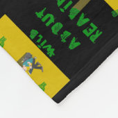 WAT BETREFT HET LEZEN VAN LEZENDE LEZENBOEKEN FLEECE DEKEN (Hoek)