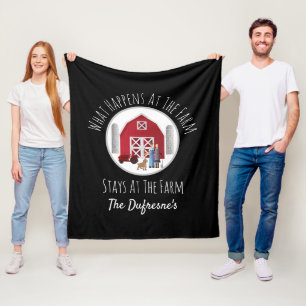 Wat bij het Boerderij persoonlijk gebeurt Fleece Deken