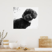 Wat? / Black Speelgoed Poodle in B&W Print (Keuken)