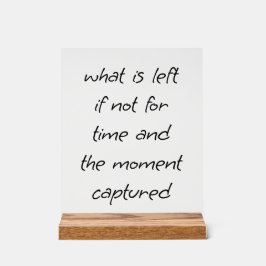 Wat blijft er over Acryl Teken Bord