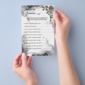 Wat Bruidegom zegt Black Roses Bruidsmeisjesfeest  Flyer (Hand)