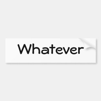 Wat Bumpersticker