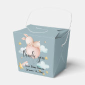 Wat Bunny Balloon & Shooting Star Baby shower Bedankdoosjes (Voorkant Zijde)