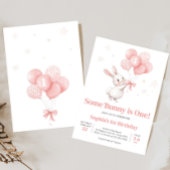 Wat Bunny Balloon Verjaardagsfeestje Kaart