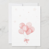 Wat Bunny Balloon Verjaardagsfeestje Kaart (Achterkant)