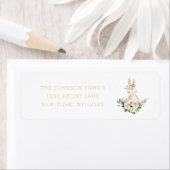 Wat Bunny Blush Bloemen Retouradres Etiket (Insitu)