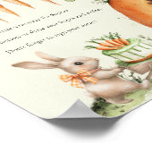 Wat Bunny Carrot 1e verjaardag Time Capsule Poster (Hoek)