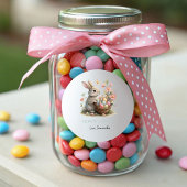 Wat Bunny Easter Wildflower Hoppy Easter Ronde Sticker