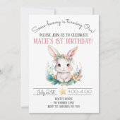 Wat-bunny is het draaien van een konijntje 1e verj kaart (Voorkant)